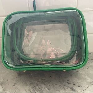 Calpak Green Clear Travel Bag